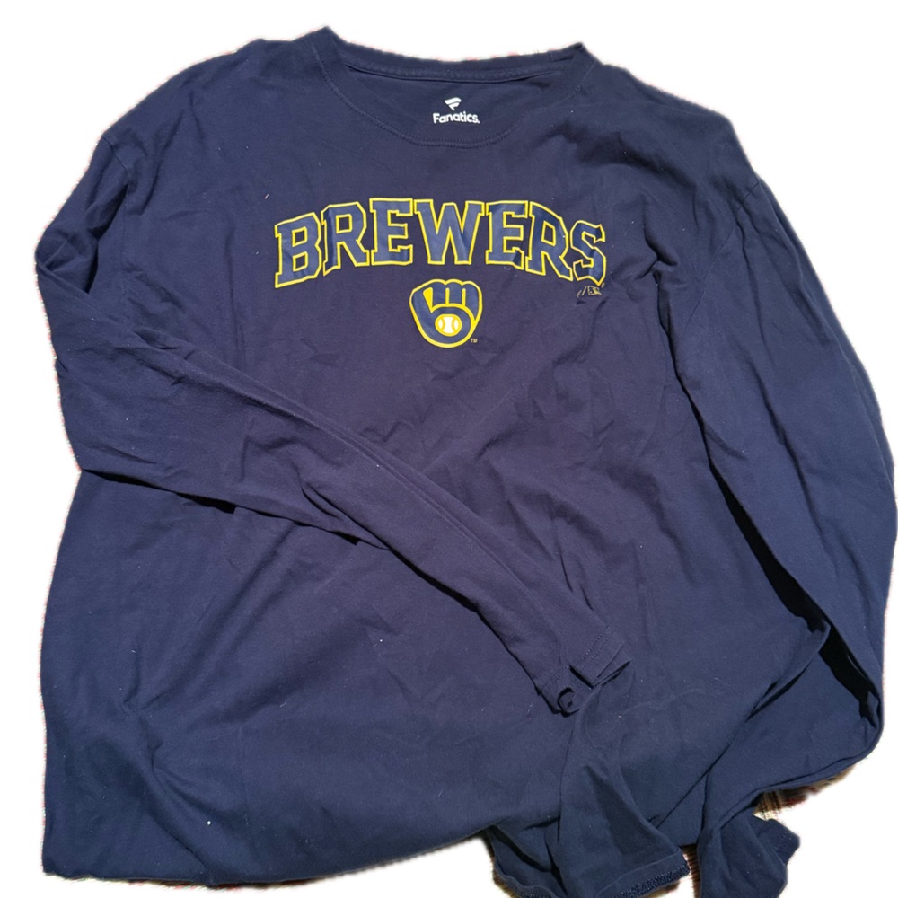 Fanatics Brewers logo long sleeve